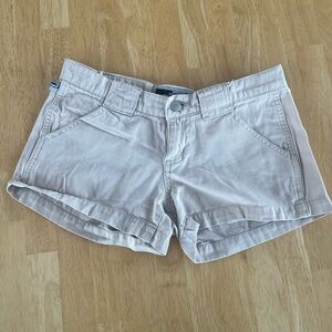 Khaki mini shorts